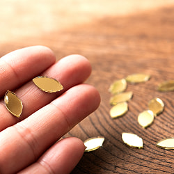 【およそ270枚入】オーバル型ゴールド鏡セット 約7mm×約15mm - サブ4