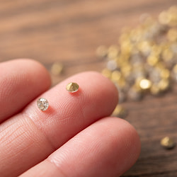 ダイヤカットのグラスビーズ [約3mm クリア-50g] - サブ4