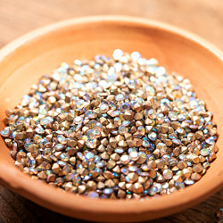 ダイヤカットのグラスビーズ [約3mmオーロラ-50g] - サブ2