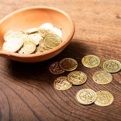 インドのレプリカコインパーツセット [50g およそ90個程度]