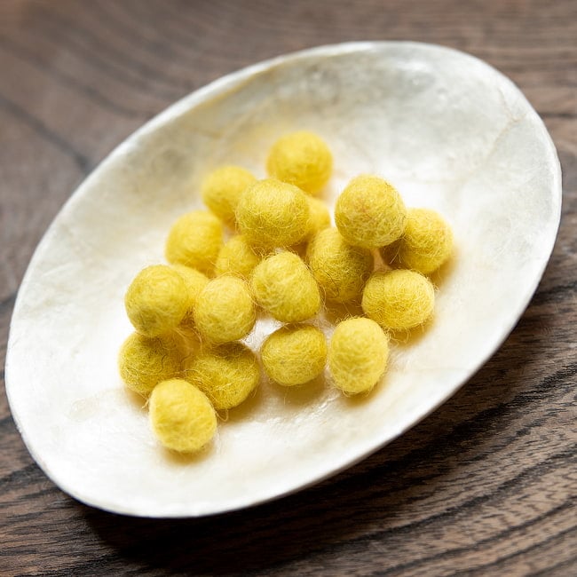 手作りのぬくもりがあたたかい ウールのフェルトボール10mmの選択用写真