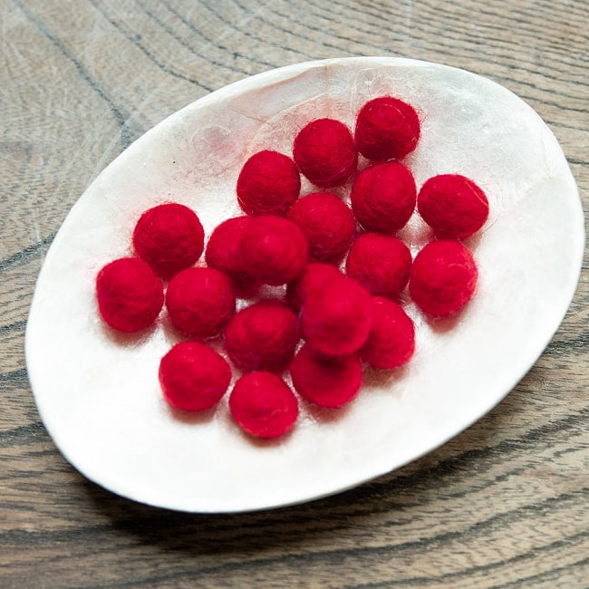 手作りのぬくもりがあたたかい ウールのフェルトボール10mmの選択用写真