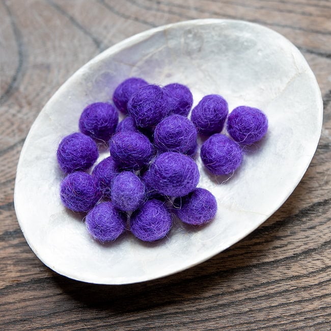 手作りのぬくもりがあたたかい ウールのフェルトボール10mmの選択用写真