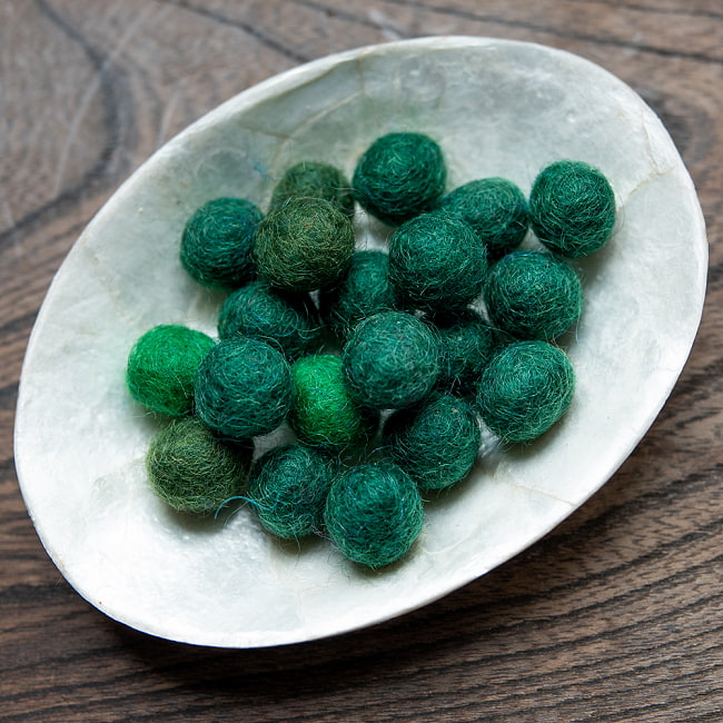 手作りのぬくもりがあたたかい ウールのフェルトボール10mmの選択用写真