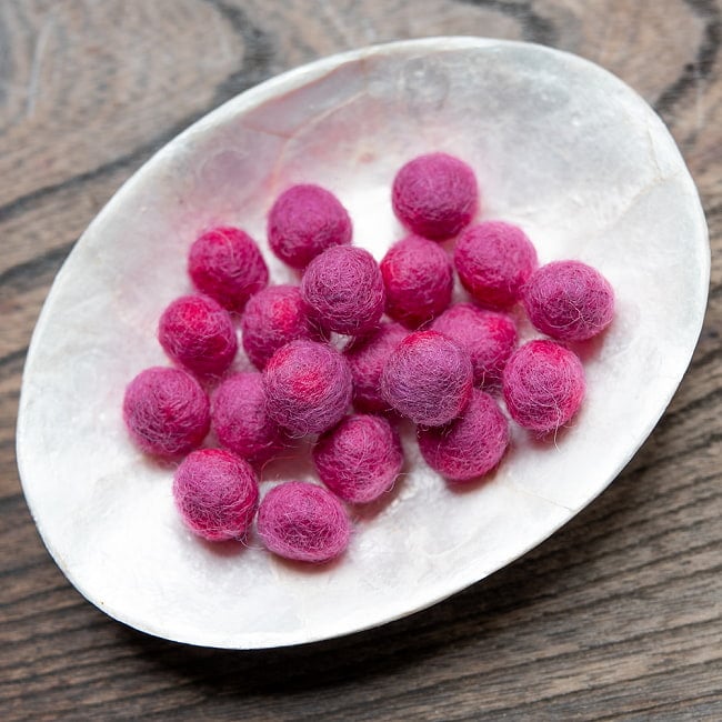 手作りのぬくもりがあたたかい ウールのフェルトボール10mmの選択用写真