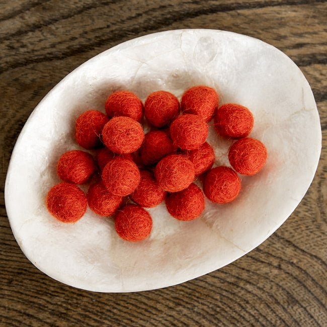 手作りのぬくもりがあたたかい ウールのフェルトボール10mmの選択用写真