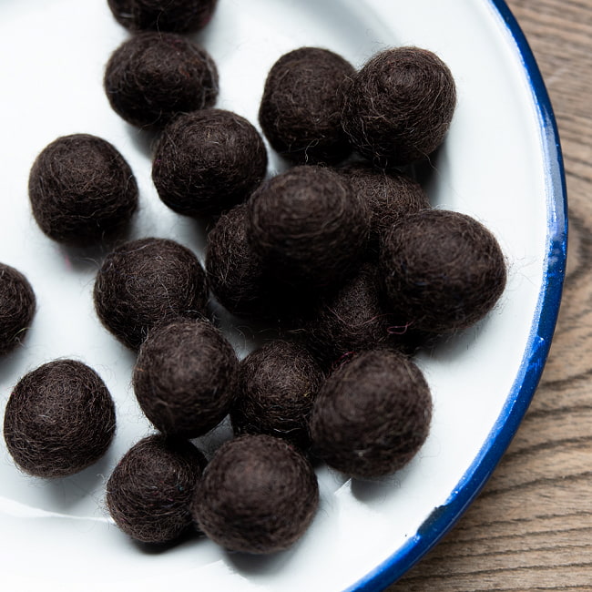 手作りのぬくもりがあたたかい ウールのフェルトボール20mmの選択用写真