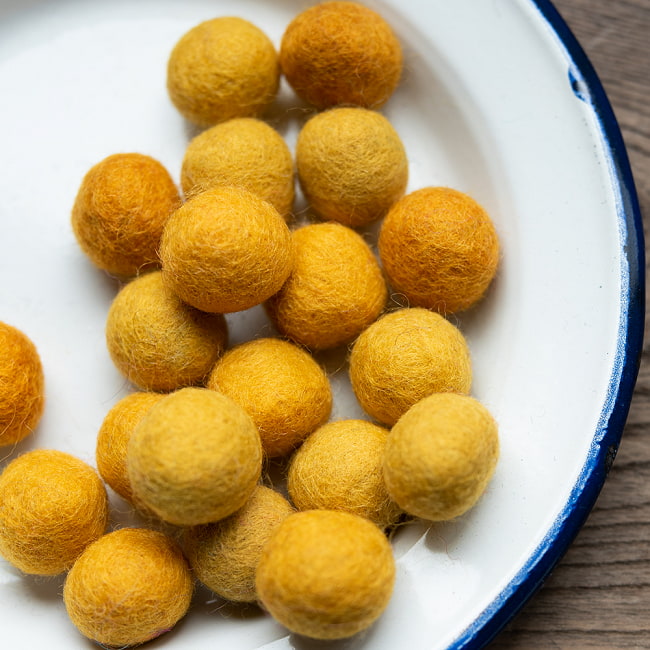 手作りのぬくもりがあたたかい ウールのフェルトボール20mmの選択用写真