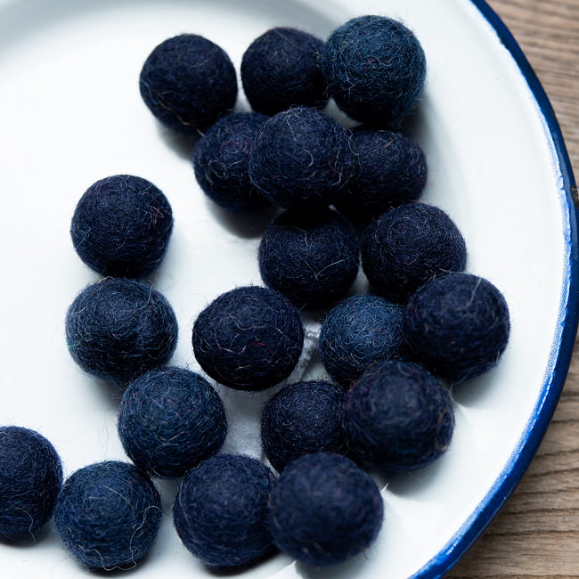 手作りのぬくもりがあたたかい ウールのフェルトボール20mmの選択用写真