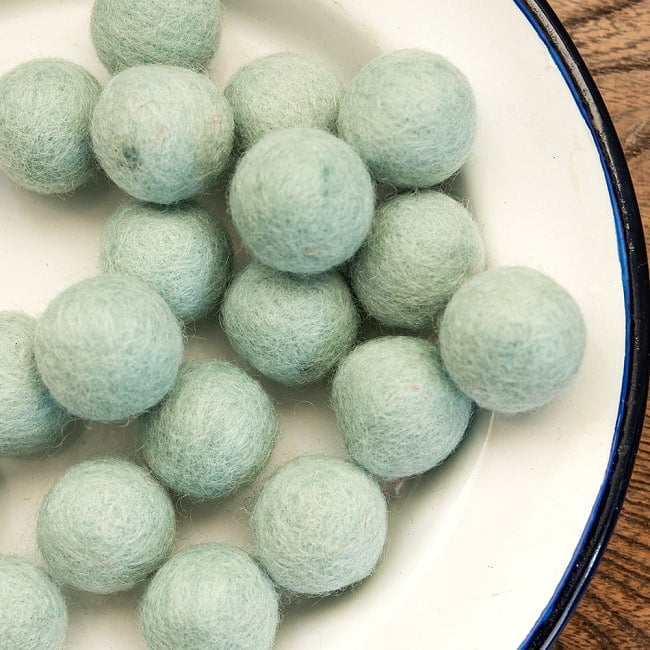 手作りのぬくもりがあたたかい ウールのフェルトボール25mmの選択用写真