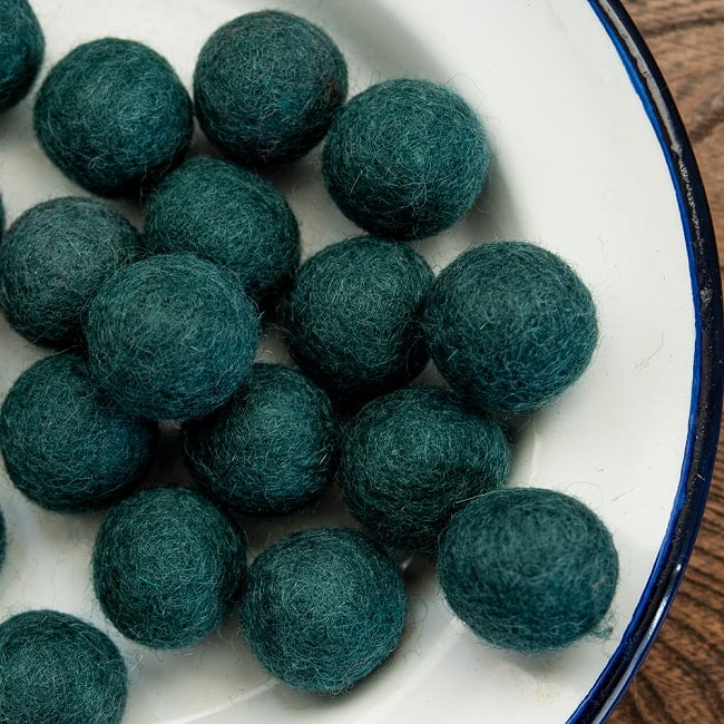 手作りのぬくもりがあたたかい ウールのフェルトボール25mmの選択用写真