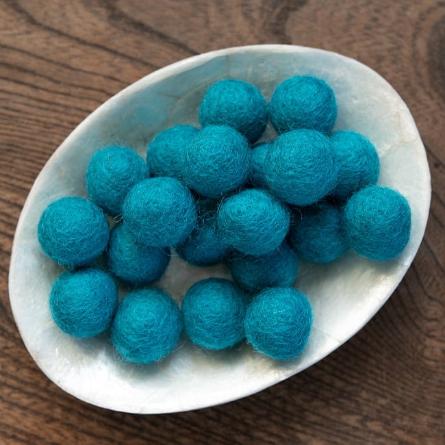 手作りのぬくもりがあたたかい ウールのフェルトボール15mmの選択用写真