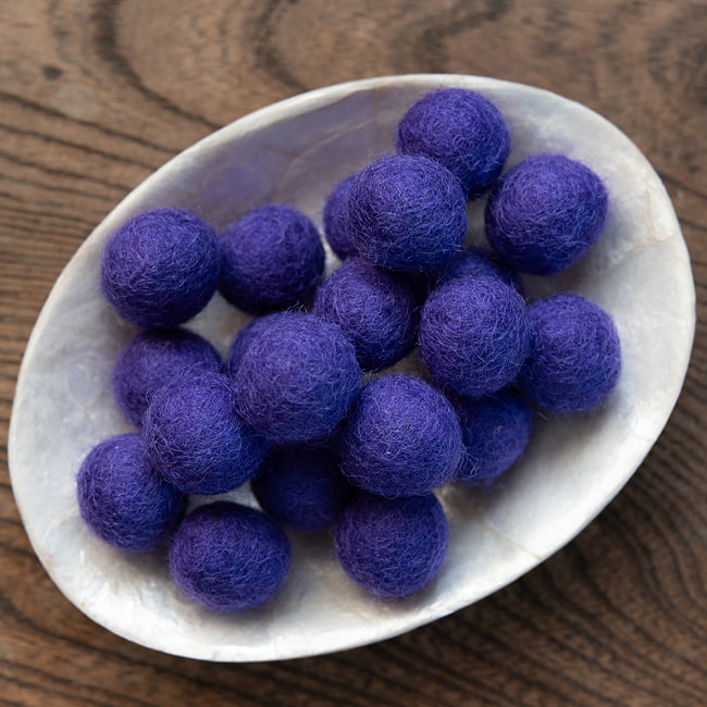 手作りのぬくもりがあたたかい ウールのフェルトボール15mmの選択用写真
