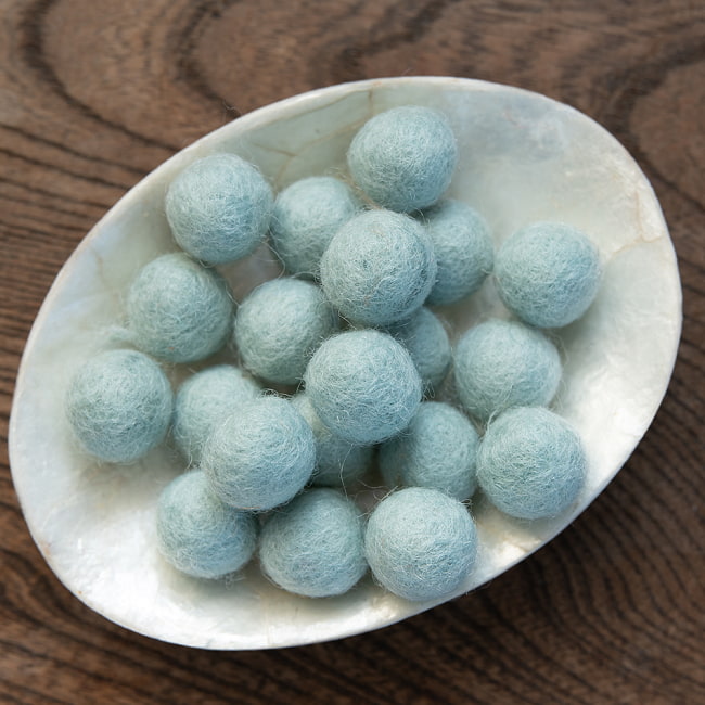 手作りのぬくもりがあたたかい ウールのフェルトボール15mmの選択用写真