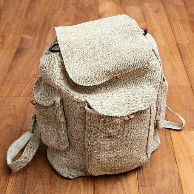 【3m切り売り】ワイルドヘンプの手織り布地 - 幅77cm前後 12 - 現地では、このような物作りに利用されております。