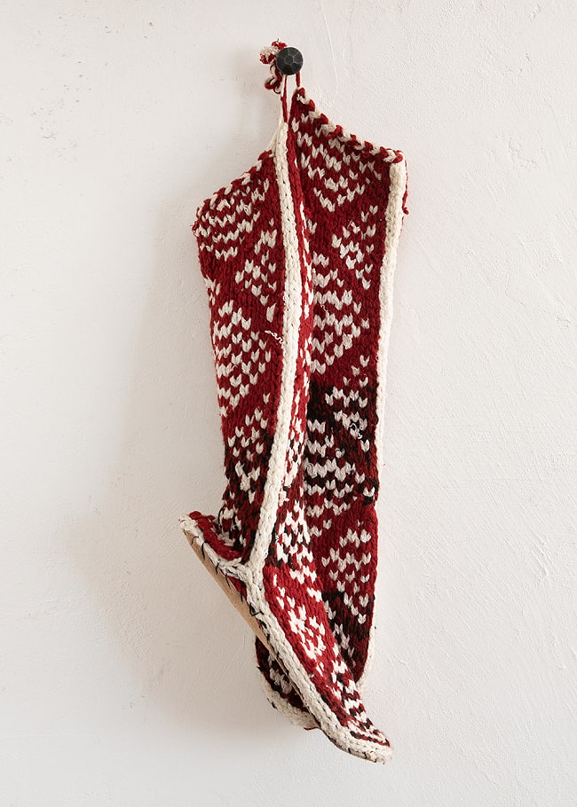 中央アジアのお母さんの手作り ルームソックス シューズL 10 - クリスマスプレゼント入れの靴下にも使えそう