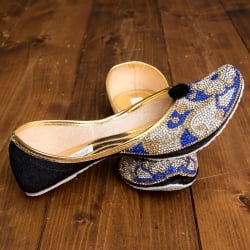 ゴージャス刺繍のマハラニフラットシューズ - サブ5