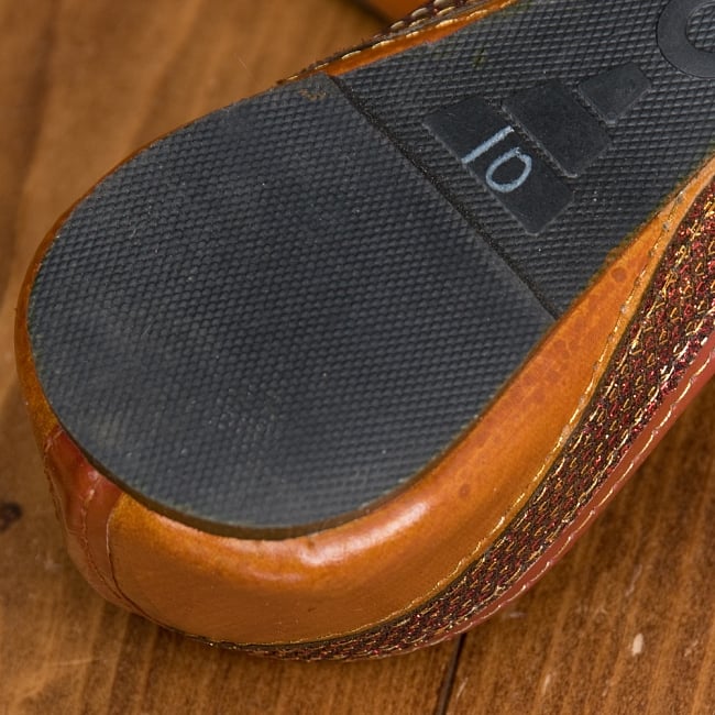 インドのマハラニ　レザーフラットシューズ 9 - アウトソールの写真です