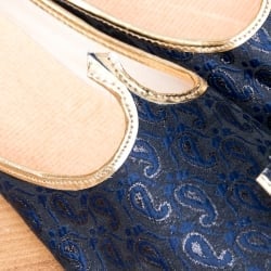 男性用宮廷靴 - モジャリネイビー - サブ3