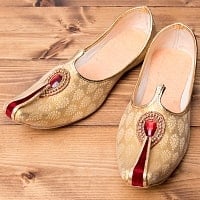 男性用宮廷靴 - モジャリイエローゴールドの商品写真