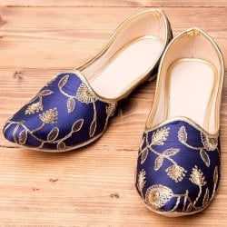 男性用宮廷靴 - モジャリブルー