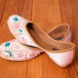 ゴージャス刺繍のマハラニフラットシューズ - サブ5