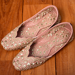 ゴージャス刺繍のマハラニフラットシューズ - サブ2