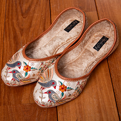 ゴージャス刺繍のマハラニフラットシューズ - サブ2