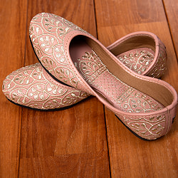 ゴージャス刺繍のマハラニフラットシューズ - サブ5