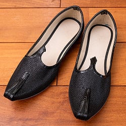 男性用宮廷靴 - モジャリブラックの商品写真