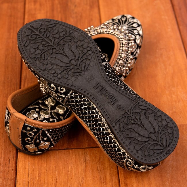 ゴージャス刺繍のマハラニフラットシューズ 9 - アウトソールの写真です