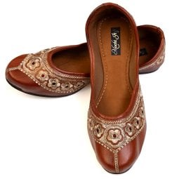 ゴージャス刺繍のマハラニフラットシューズ(ID-SHOE-727)