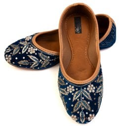 [大感謝祭セール]ゴージャス刺繍のマハラニフラットシューズ(ID-SHOE-730)