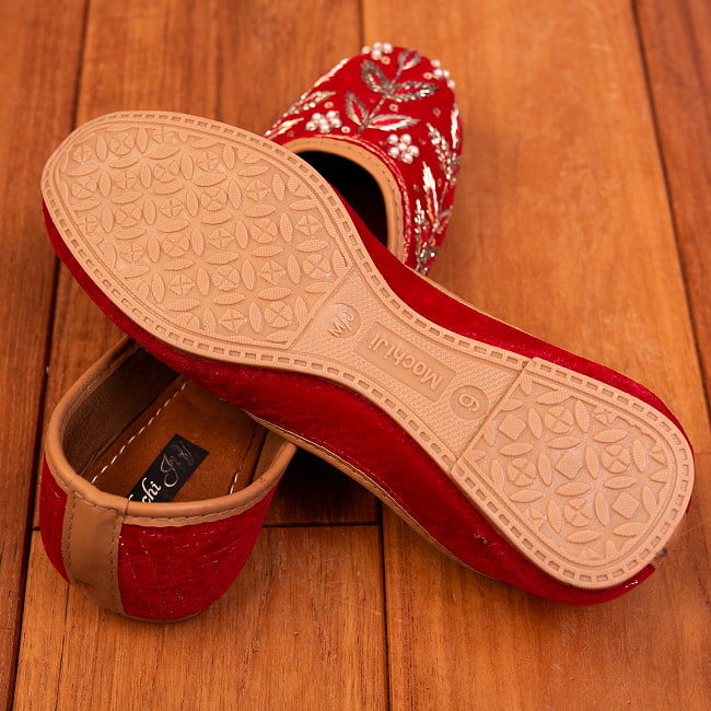 ゴージャス刺繍のマハラニフラットシューズ 9 - アウトソールの写真です