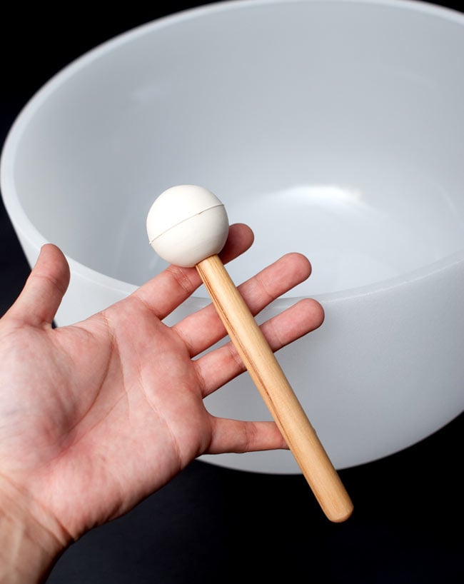 B音程】40cm(16inch) クリスタルシンギングボウル の通販[送料無料  