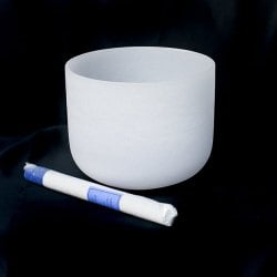 【A音程】第6チャクラ（3rd Eye）クリスタルシンギングボウル 直径18cmの商品写真