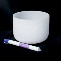 【B音程】第7チャクラ（crown）クリスタルシンギングボウル 直径20.5cmの商品写真