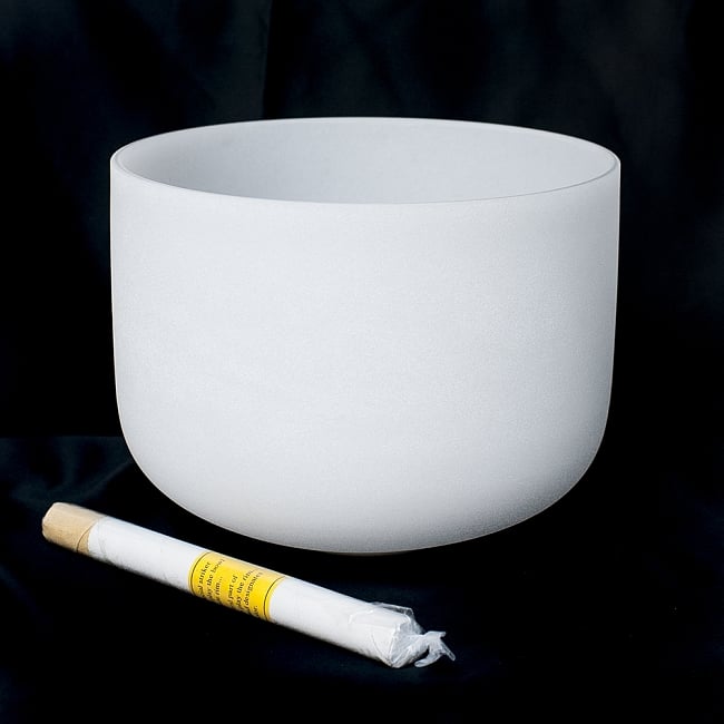 E音程】第3チャクラ（solar plexus）クリスタルシンギングボウル 直径