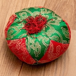 シンギングボウル用マット（13cm）【赤と緑】の商品写真