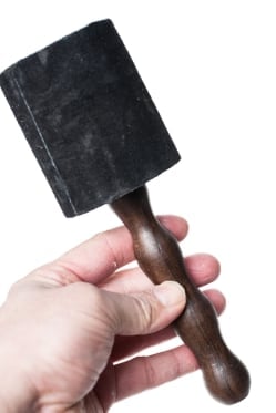 シンギングボウル大スティック - レザーフェルト - サブ5