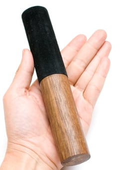 シンギングボウルスティック - レザーフェルト長さ18cmx直径3cm - サブ5