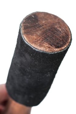 シンギングボウルスティック - レザーフェルト長さ20cm x 直径4cm程度 - サブ3