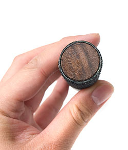 シンギングボウルスティック レザーフェルト 19cm x 2.5cm - サブ3