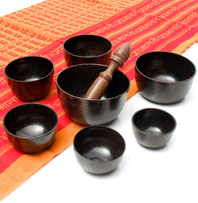 高音質品・一点物】チベタン シンギングボール 7ボウルセット