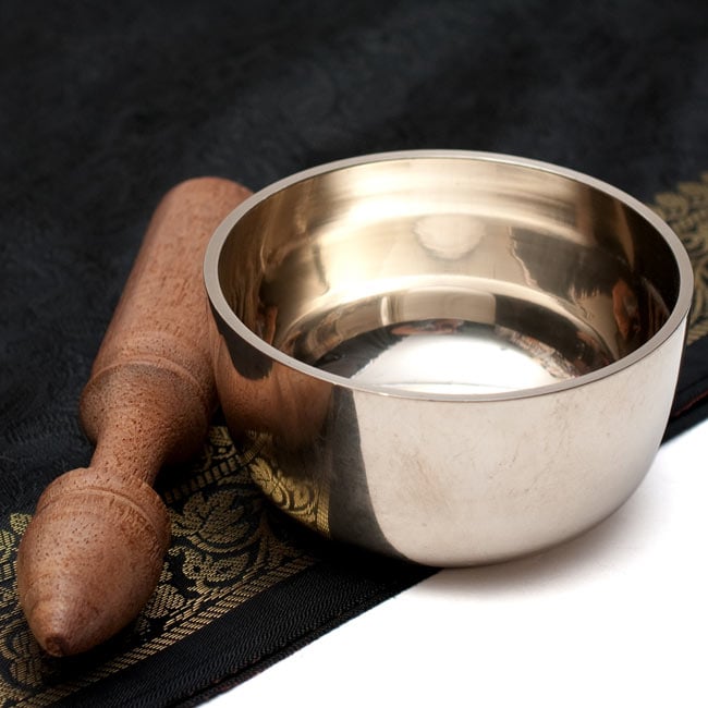 【送料無料】 高音質シンプルシンギングボウル 9.6cm / シンギングボール Singing Bowl 仏教 楽器 瞑想 民族楽器 インド楽器 エスニック