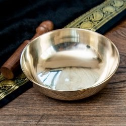 高音質シンプルシンギングボウル14.7cm平型