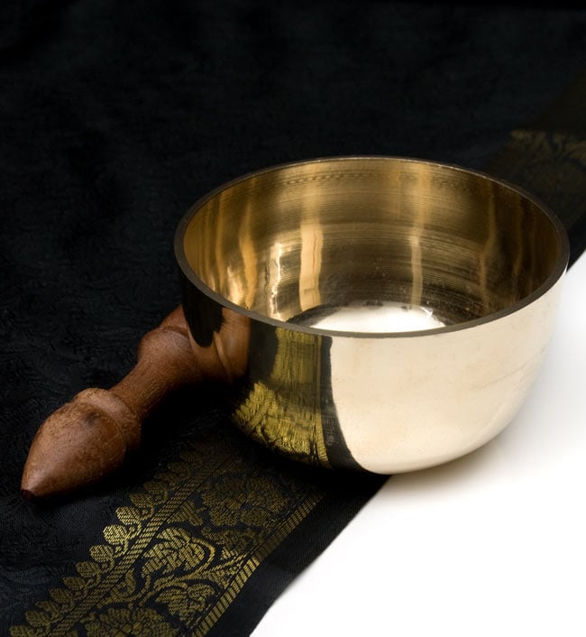 シンプルシンギングボウル 約12cm / シンギングボール Singing Bowl 仏教 楽器 瞑想 民族楽器 インド楽器 エスニック楽器 ヒーリング楽