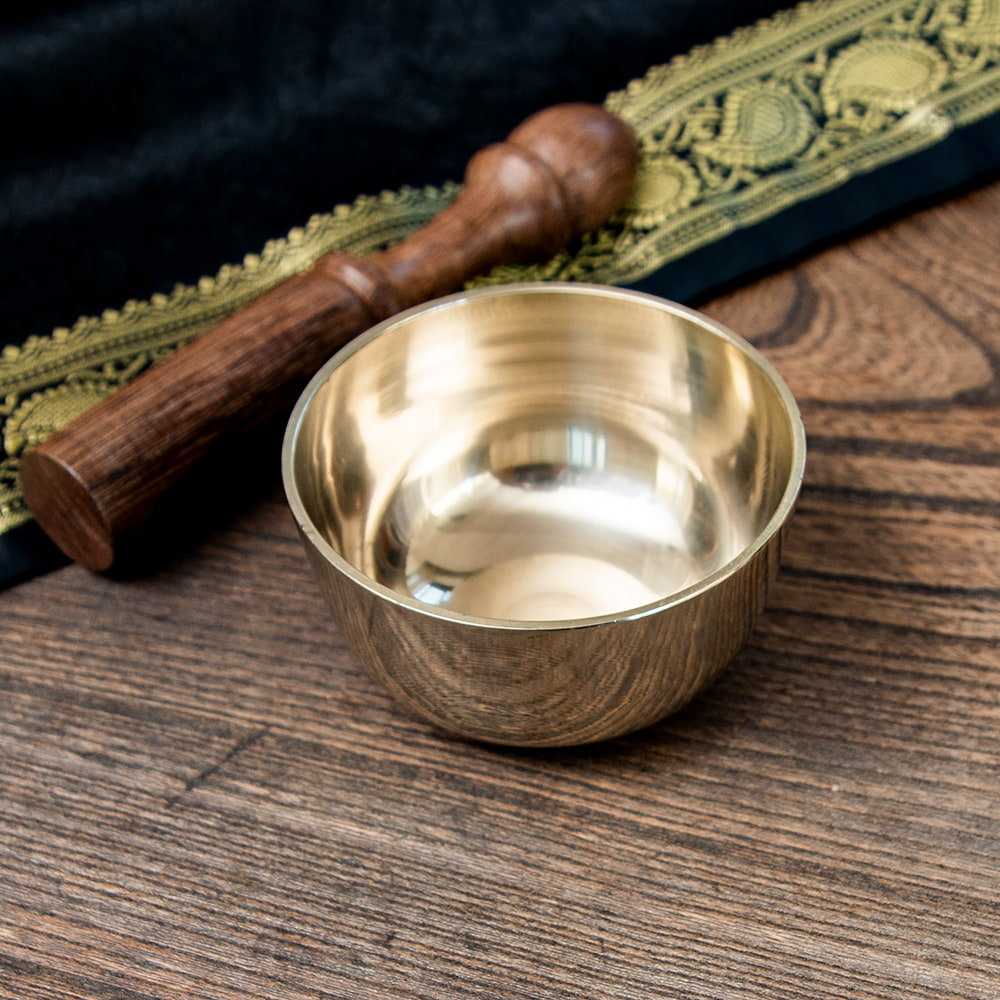 高音質シンプルシンギングボウル 8.5cm / シンギングボール Singing Bowl 仏教 楽器 瞑想 民族楽器 インド楽器 エスニック楽器 ヒーリン