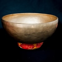 【一点物】アンティックシンギングボウル【音階:D#】3335g(スティック付属)