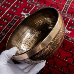 【一点物】チベタンアンティックシンギングボウル【音階:C#】 985g(スティック付属) - サブ5